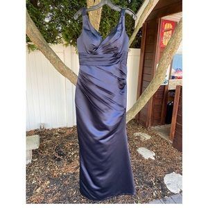 Bill Levkoff Navy Bridesmaids Dress